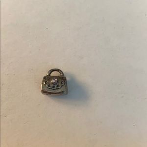 Pandora purse charm pink crystal
